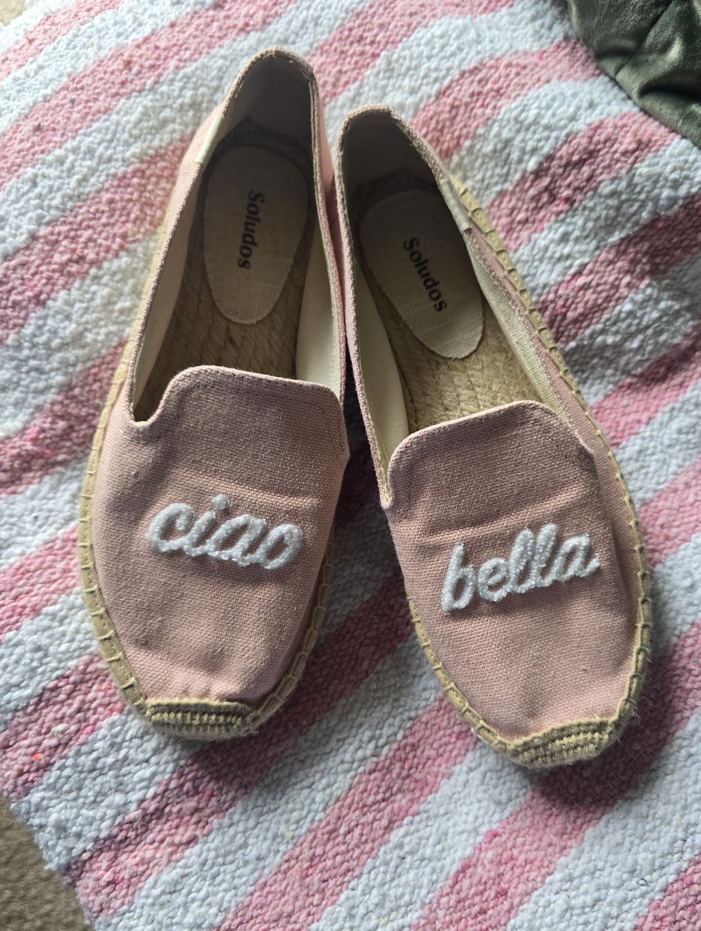 Soludos Pink 'Ciao Bella' Canvas Espadrilles - Women's Size 8 — image 2 of 8